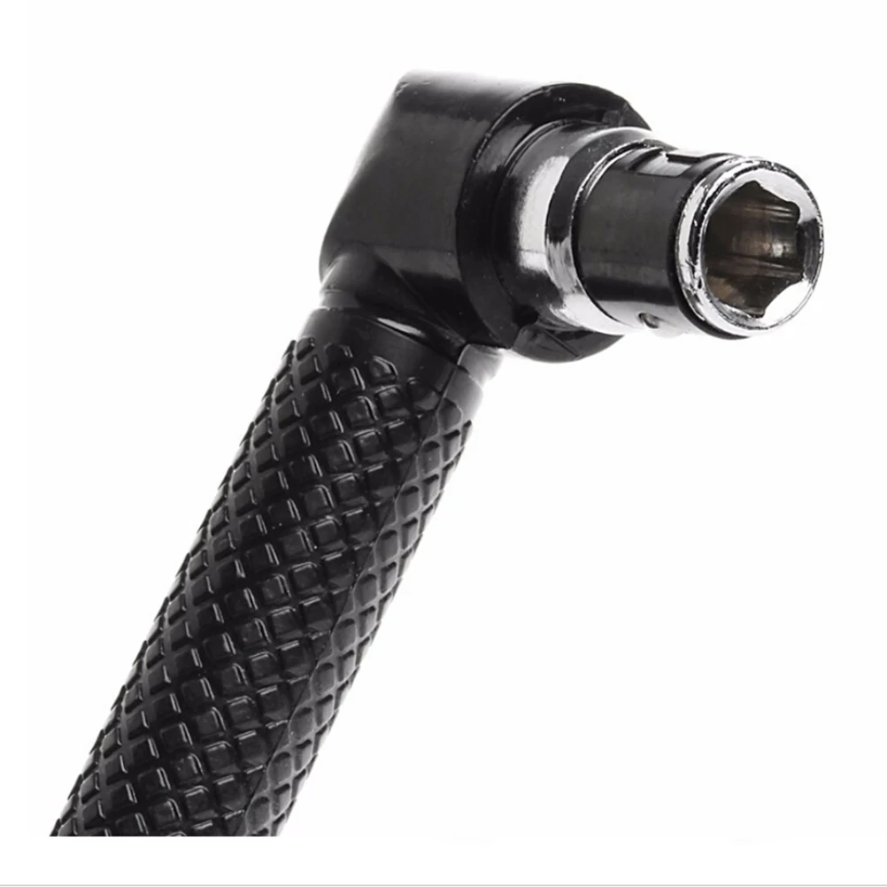 L-shaped Double-headed Socket Wrench Extension Handle Right Angle 1/4 Hex Shank 90 Degree Screwdriver Adapter Wrench Hand Tool