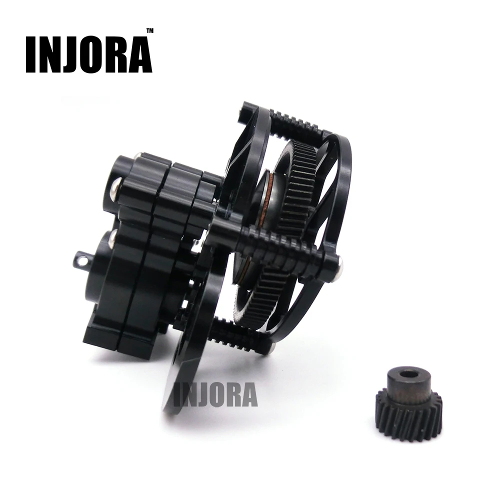 

1:10 RC Crawler SCX10 Black All Metal Transmission / Center Gearbox for Axial SCX10 Gear Box Parts