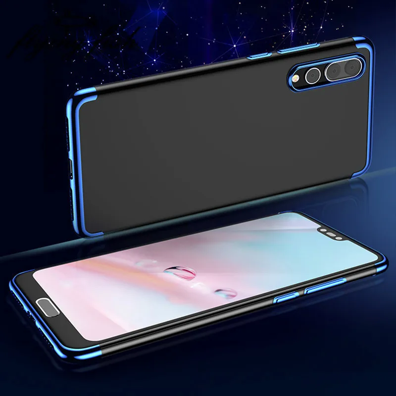 Чехол для huawei P20 Lite роскошный тонкий прозрачный ТПУ противоударный мягкий чехол P