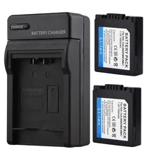 2x 1500mAh CGA S006 Li ion Battery CGR S006E Camera Battery For Panasonic Lumix DMC FZ7