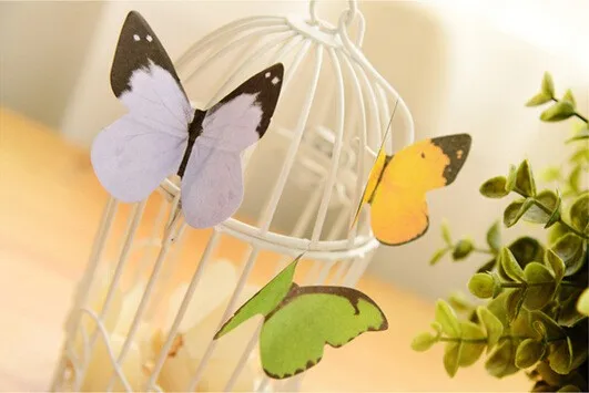 Прекрасный Vivid Butterfly заметки, красивая бабочка Sticky блокноты для записи, заметок, письма, украшения