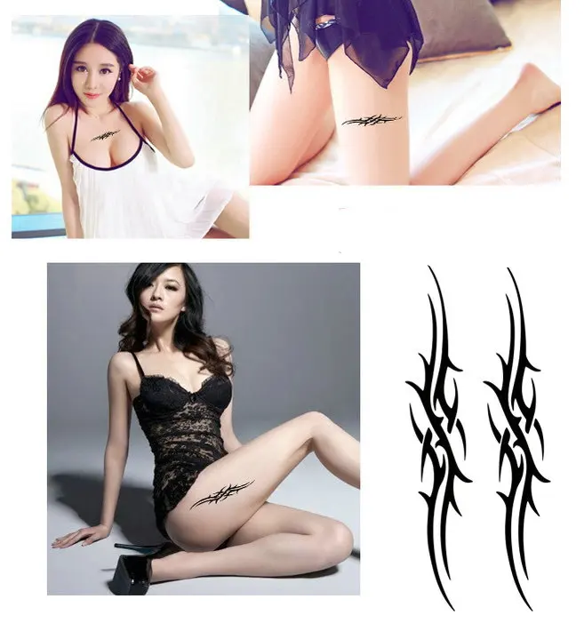 Лидер продаж Модные женские небольшой свежий элемент браслет татуировки водонепроницаемый наклейки