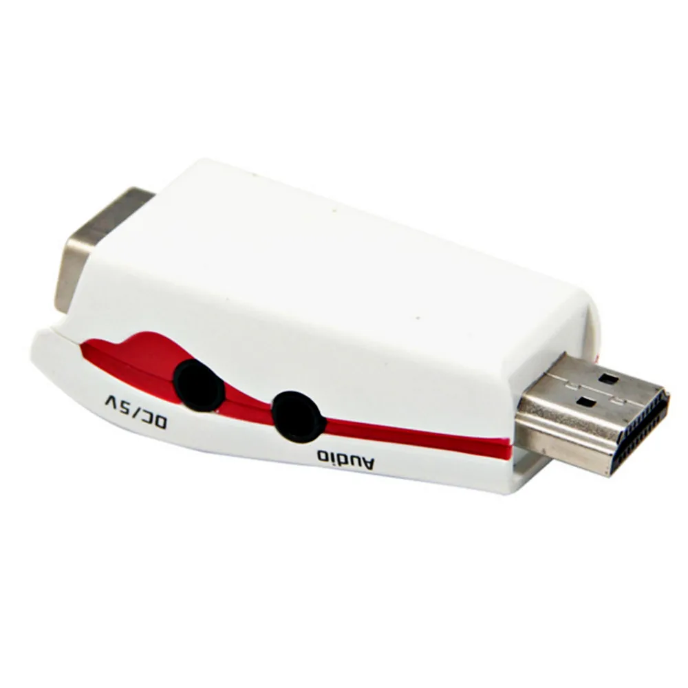 HIPERDEAL 1080P HDMI мужчин и женщин VGA видео конвертер адаптер+ USB мощность аудио кабель PC Oct27