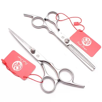 

6" 6.5" 7" Stainless Purple Dragon Silver Dogs Grooming Scissors Straight Scissors Thinning Shears Pet Shears Dog Scissors Z1001