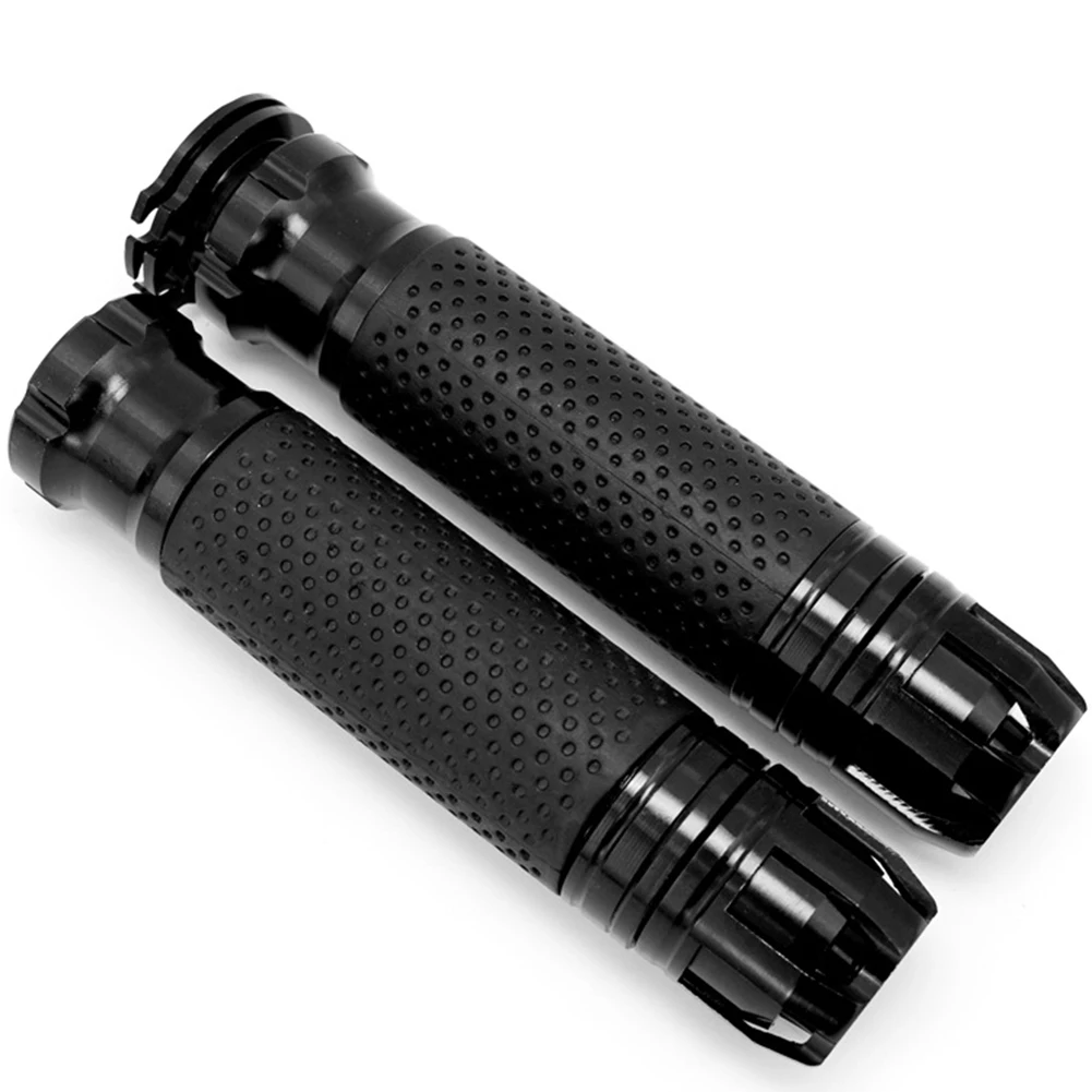 2 шт Универсальные 7/" мотоциклетные ручки на Руль с ЧПУ 22 мм уличные Manopole Moto Dirt Pit Bike Pro для мотокросса - Цвет: Black