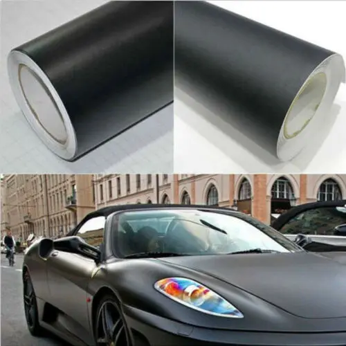 

Premium Matte Vinyl car Wraps Auto Satin Matt Black Foil Car Wrap Film