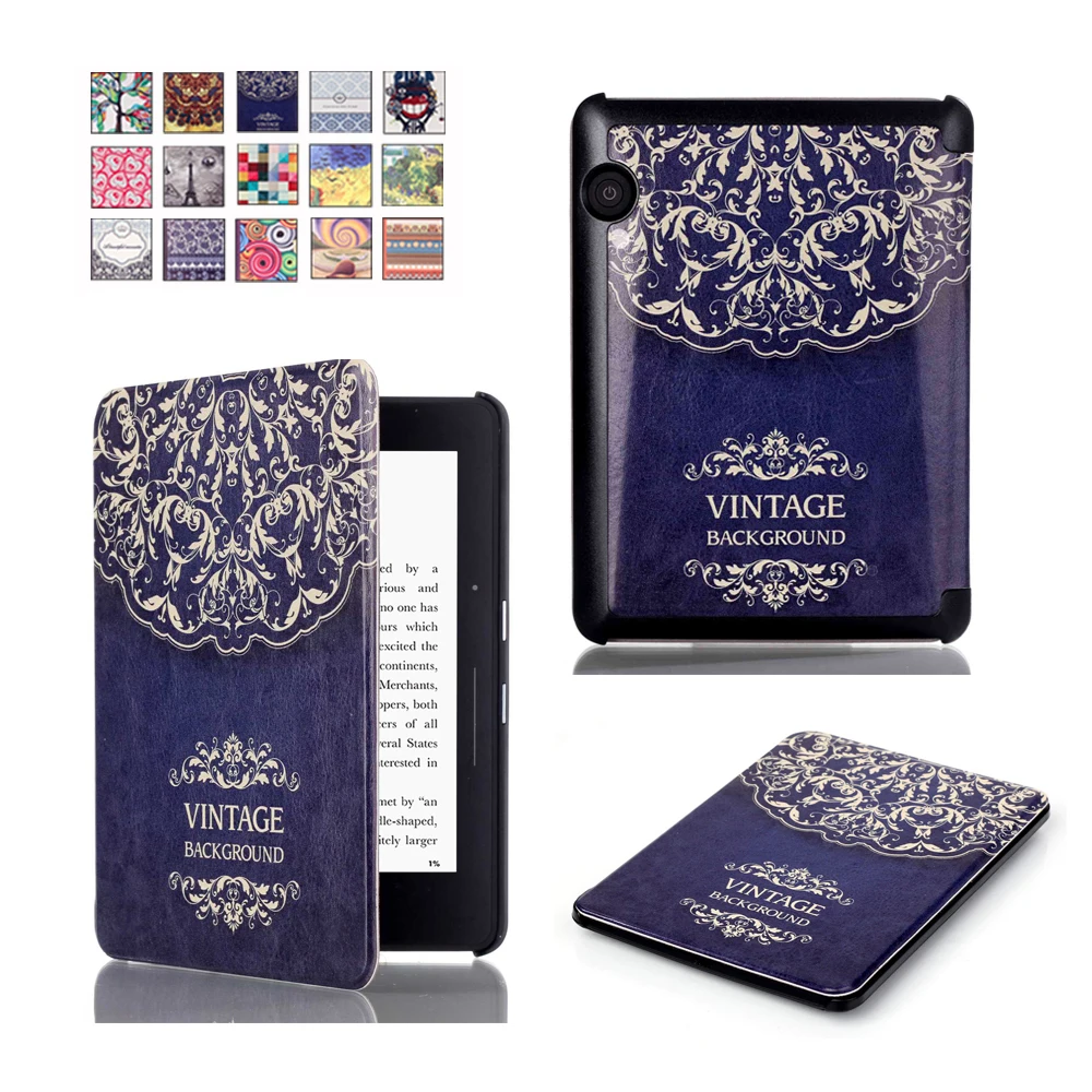 

for Amazon Kindle 1499 Case, Ultra Slim Case + PU Leather Smart Cover Auto Sleep/Wake for 6.0" Tablet Kindle Voyage