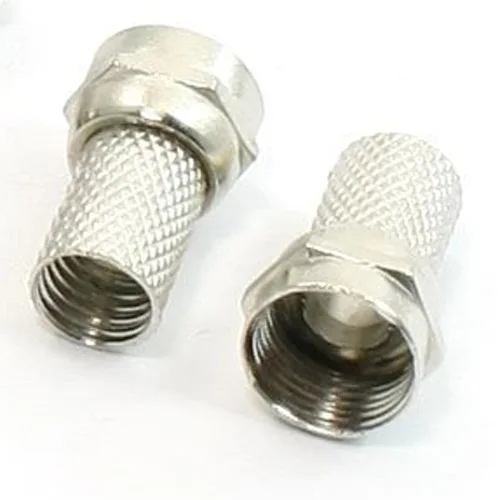 F Male Twist On Connector RG6/U Coaxial Adapter Connector 
