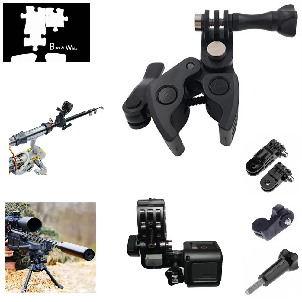 

Gun Fishing Rod Bow Arrow Clamp for RICOH WG-M1 WG-M2 M1 M2 THETA SC S m15 360 Veho MUVI K2S K2 K1 VCC-006-K2S VCC-006-K2