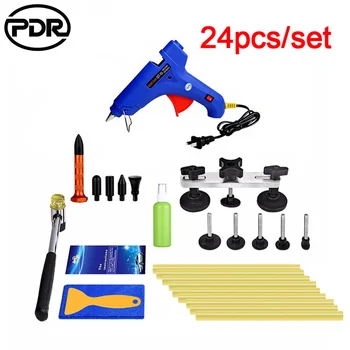 

PDR Tools Kit With Original Box Dent Removal Paintless Dent Repair Tools Dent Puller Bridge PDR Glue Sticks Glue Gun Tool Sets