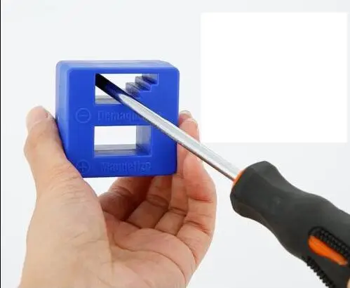 1 шт. синий прецизионный размагничиватель/намагничиватель-для отверток, небольших инструментов