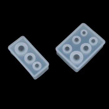 

1Pcs DIY Silicone White Mold Craft Globe Sphere Ball Pendant 9/12/15/16/20/25mm For Jewelry Making Handmade Tool