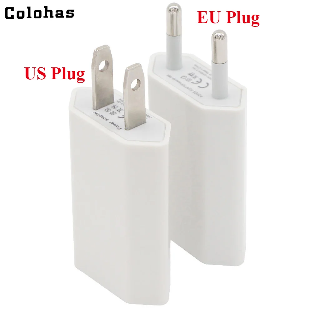 

2000 Pieces/Lot High Quality USA Canada EU Pug USB AC Travel Wall Charging Charger Power Adapter For iPhone 5 5S 4 4S 3GS 4G