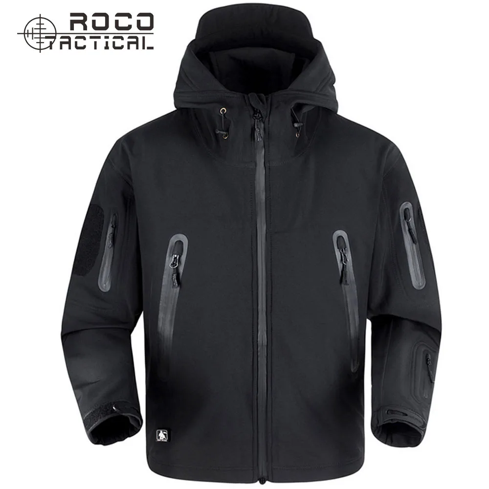 

5.0 Upgraded Waterproof Tactical Jackets Winter Thermal Military Jackets Windproof Soft Shell Army Coat with Fleece Layer