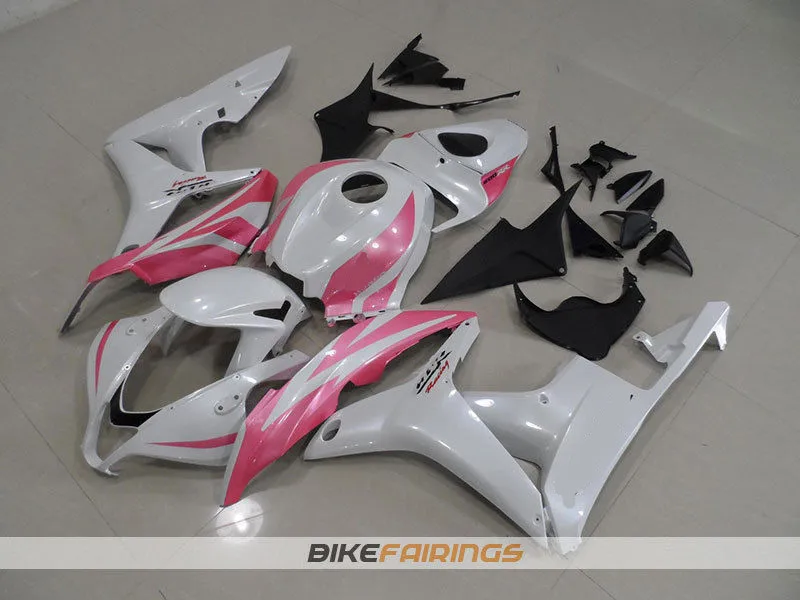 

New Injection mold motorcycle Full Fairing kit Fit For Honda CBR600RR F5 2007 2008 07 08 600RR 600 ABS fairings White pink