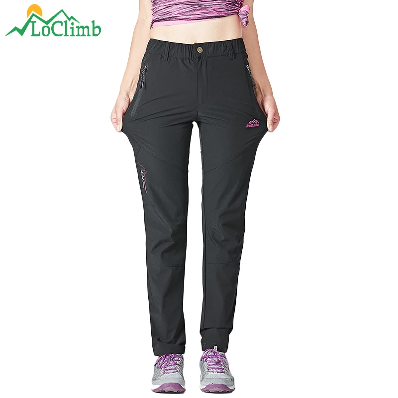 LoClimb تمتد النايلون سراويل للتسلق النساء الرياضة في الهواء الطلق سريعة الجافة السراويل امرأة تسلق الجبال/الدراجات/الإرتحال السراويل AW162 LoClimb تمتد النايلون سراويل للتسلق النساء الرياضة في الهواء الطلق سريعة الجافة السراويل امرأة تسلق الجبال/الدراجات/الإرتحال السراويل AW162