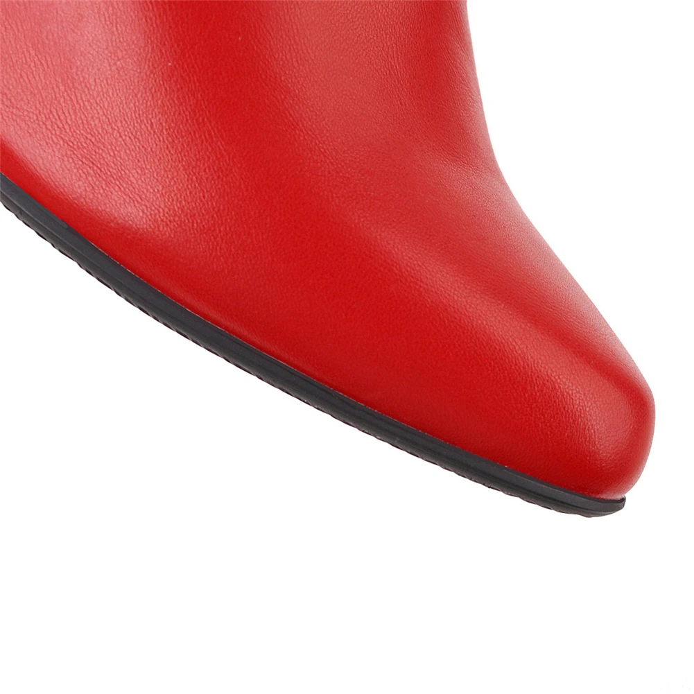 KarinLuna/ г. Прямая поставка, большие размеры 34-43, женские сапоги до колена Модные женские зимние сапоги на высоком каблуке Женская обувь, ботинки