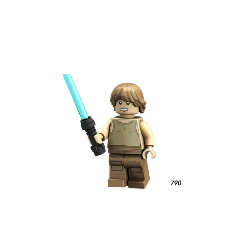 

Single Sale Super Heroes Star Wars 790 Luke Skywalker Mini Building Blocks Figure Bricks Toy kids gift Compatible Legoed Ninjaed