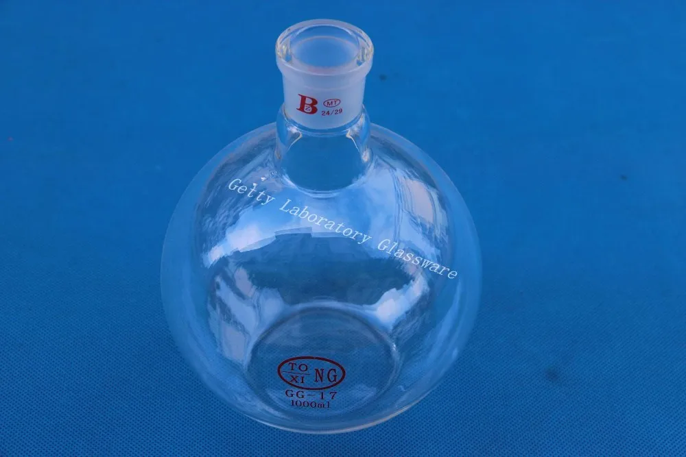 1L Flat bottom flask, single neck, 1000 ml, heavy wall,24/29. 1