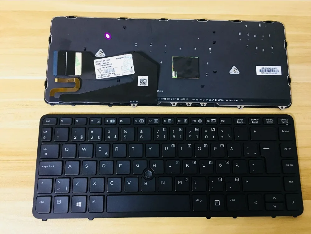 

News keyboard for HP EliteBook 840 G1 840 G2 850 G1 850 G2 855 G2 ZBook 14 SD/SWEDISH layout