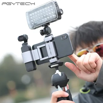 

PGYTECH upgrade Full Aluminum Smartphone Holder Mount Bracket For DJI OSMO Pocket 1 2 Gimbal Smartphone Fixed Stand Accessories