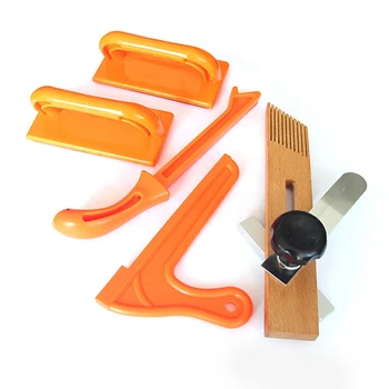 

4Pcs Hand Protection Sawdust Wood Saw Push Stick Set For Carpentry Table Woodworking Set Of Tools