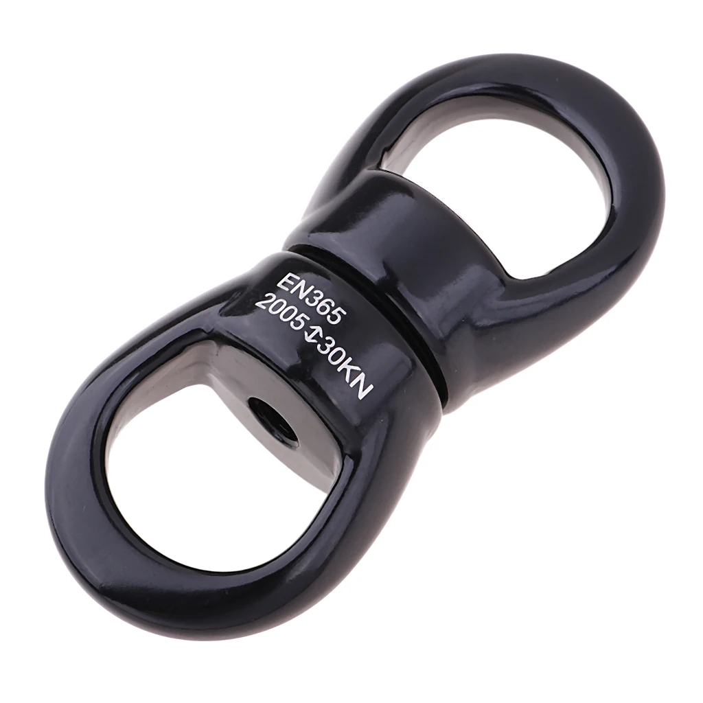 

Heavy Duty 30KN Rock Climbing Swing Swivel Hook Rotary Connector for Web Tree Swing Hanging Hammock Mountaineering Rescue