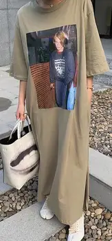 Maxi with graphic prints