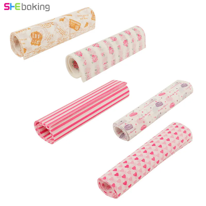 Packaging Bakeware Baking Sheet Waterproof Wax Paper Food Packing Cake Wrapping