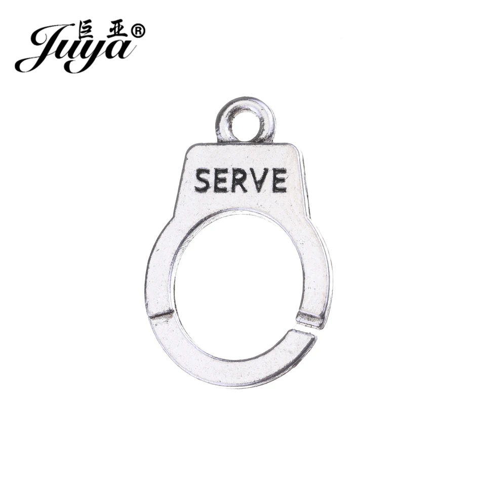 10 шт. металлические подвески в форме наручников 23 х15 мм | Украшения и аксессуары