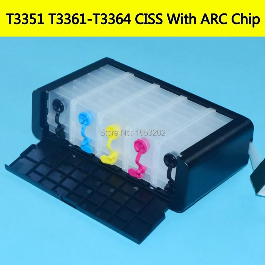 T3351 T3361-T3364 ARC Chip Bulk Ink Supply Ciss For EPSON XP-530 XP-630 XP-830 XP-540 XP-640 XP-645 XP-635 XP-900 XP-7100