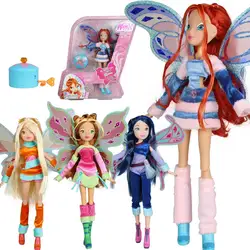 Lovix Фея Winx клуб кукла Радуга Красочные Девушка фигурки героев куклы с крыльями и таинственный коробка классические игрушечные лошадки для