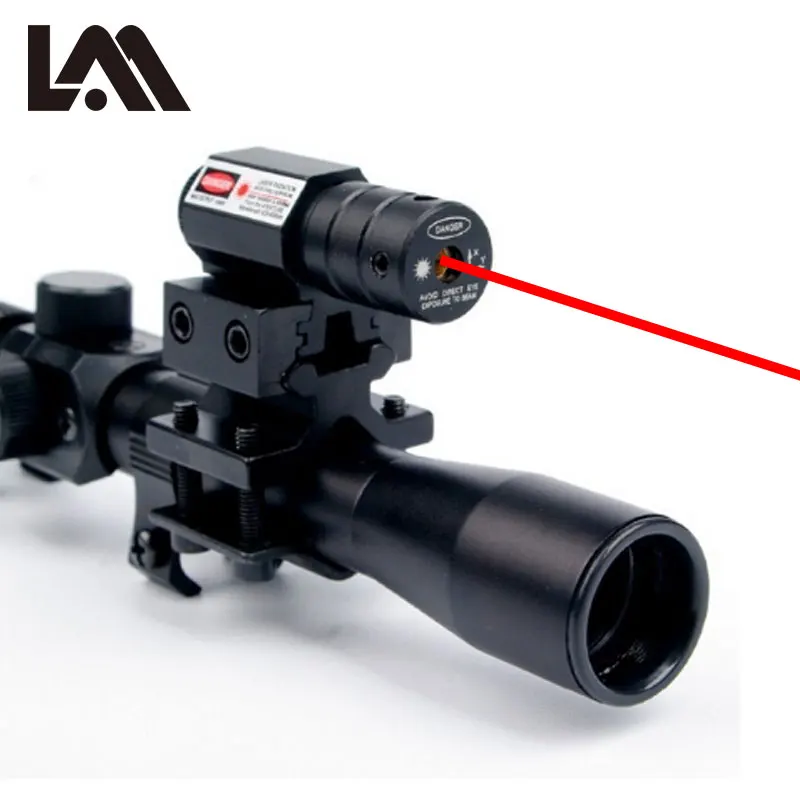 4x20 قوس ونشاب الصيد Riflescopes البصر التكتيكية البصريات الادسنس الهواء البنادق نطاقات قناص شبكاني مسدس البصر ريد دوت ليزر البصر