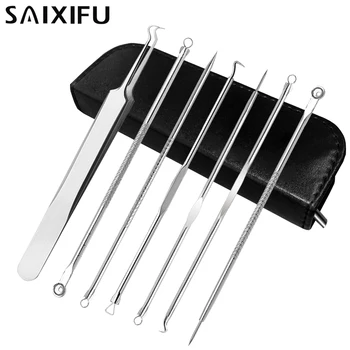 

7pcs/Set Acne Blackhead Pimple Treatment Pin Kits Pin Needle Removal Needle Blackhead Pimple Tool Face Skin Care Tools BT29