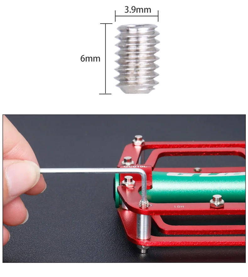 Deemount 10 шт./лот велосипедные педали болты Противоскользящий M4 Сталь шип для ногтей для цикла педали велосипеда Запчасти
