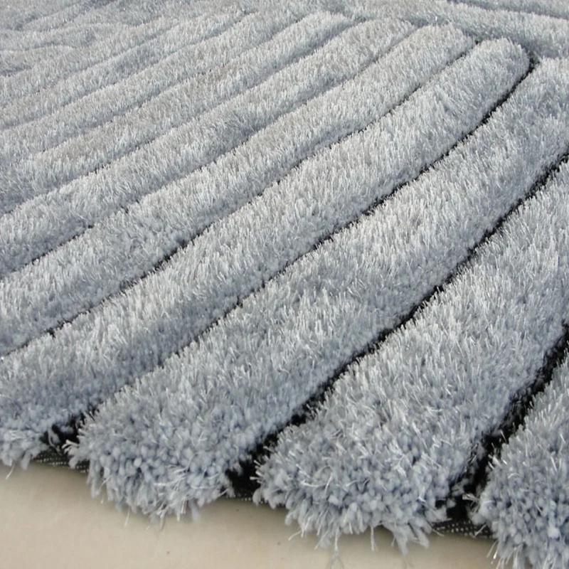 - Modern Brief Stretch Yarn Carpets For Living Room 3D Thicken Bedroom Rugs And Carpets Coffee Table Solid Area Rugs 120x170cm
