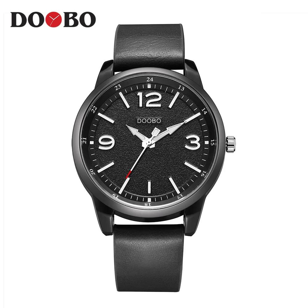 TEND Luxury Brand Men Analog Leather Sports Watches Men's Army Military Watch Male Date Quartz Clock Relogio Masculino Top - Цвет: D028 black black