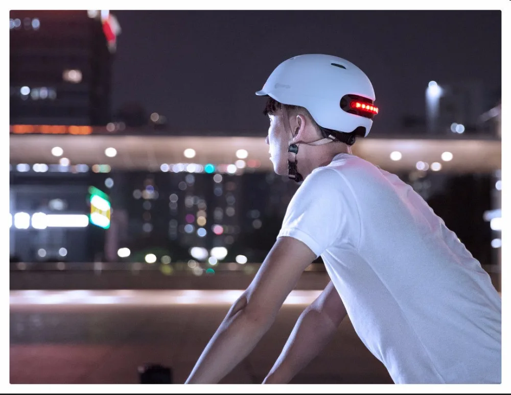 Xiaomi велосипедный Смарт флэш шлемы матовый для мужчин и женщин шлем задний светильник горная дорога скутер Интегрально литой электромобиль