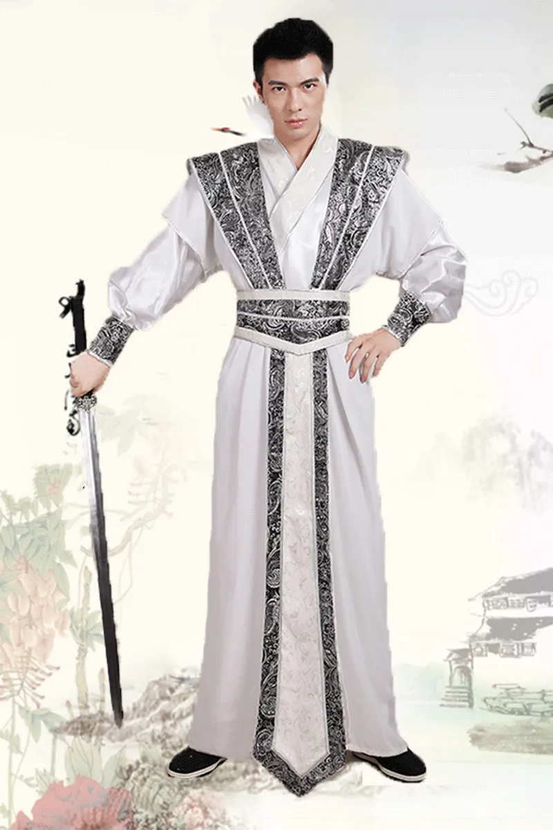 Hanfu мужской сценический костюм, костюм фехтовальщика Тан, одежда для женщин и мужчин, традиционный халат в китайском стиле, костюмы для выступлений