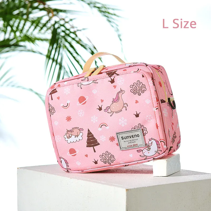 pink dream sky L Sunveno новая Оригинальная водонепроницаемая сумка для подгузников, модная сумка для подгузников, многоразовая мокрая сумка для мам для ухода за ребенком, сумка для подгузников для беременных - Цвет: pink dream sky L