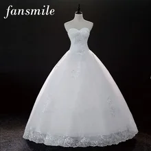 Fansmile Cheap Vintage Lace Up Wedding font b Dresses b font 2016 Vestidos de Novia font