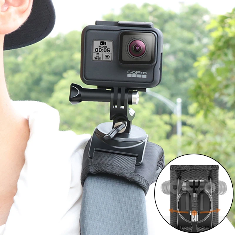 Регулируемый быстросъемный ремень RUIGPRO зажим для рюкзака адаптер Gopro 7 6 5 Dji