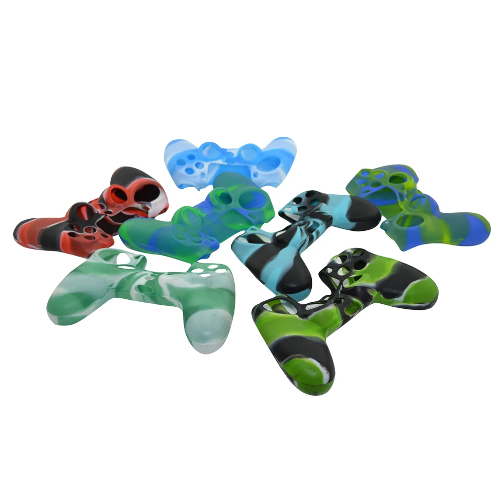 

Camouflage Soft Silicone Cover Case Protection Skin For Sony for Playstation 4 Controller for PS4