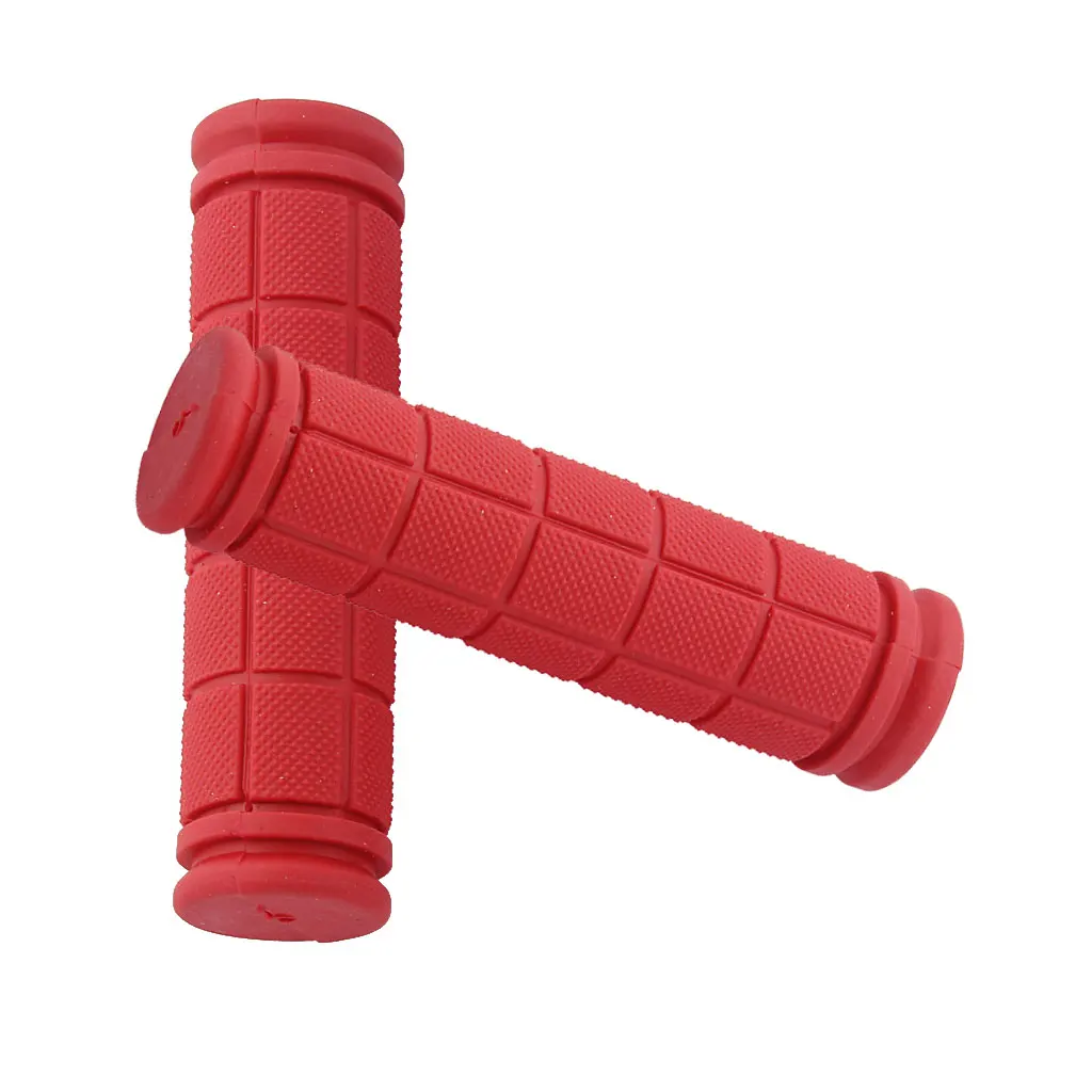 

Skid-Proof Rubber Bicycle Handlebar Grip Cover for MTB Fixie Bike Bicycle for Most Bike Handlebars Red