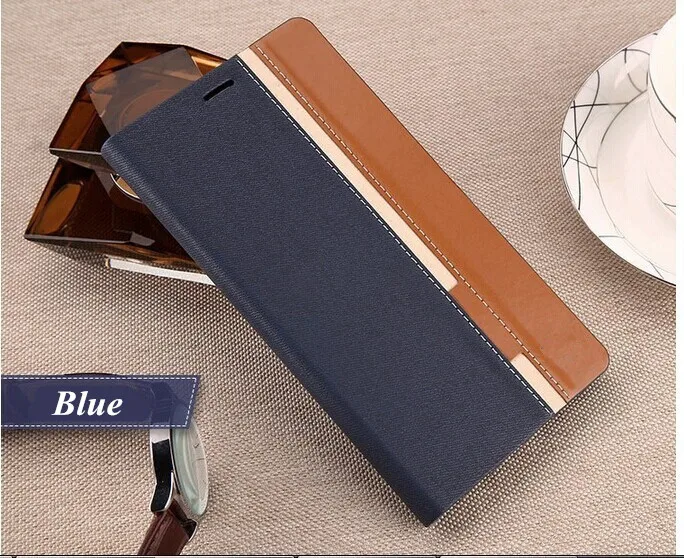 Роскошный деловой кошелек-сумка с подставкой смешанных цветов из искусственной кожи чехол для htc 10 htc One M7 M9 M10 A9 чехол со слотом для карт Fundas - Цвет: Blue