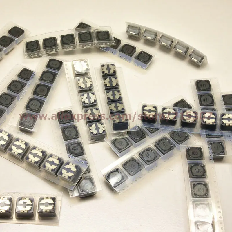 PHISCALE SMD силовой индуктор набор 17 значений 34 шт-2 шт каждый 3.3uh-680uh(3R3-681) 12*12*7 мм