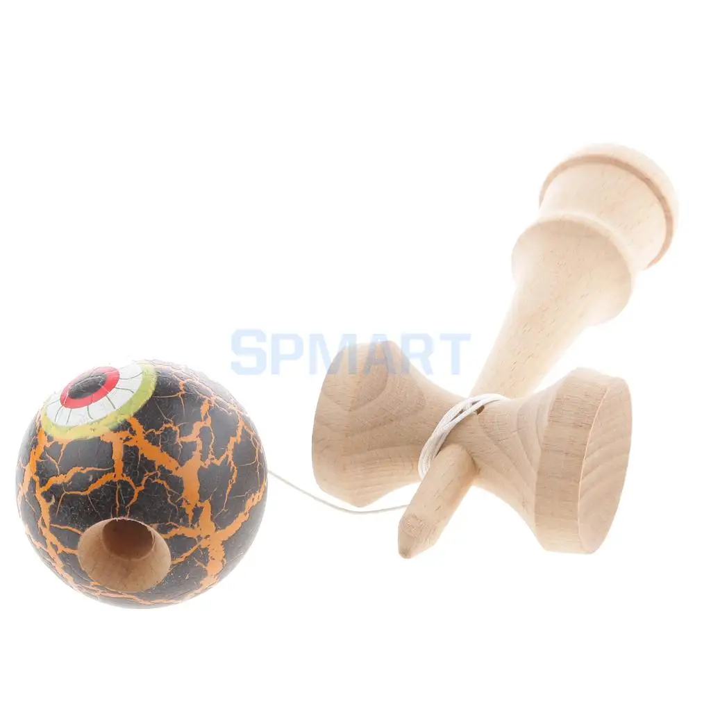 Eyeball Shaped краска для трескающих покрытий деревянные Kendama дети мастерство мяч игры дети веселые деревянные игрушки