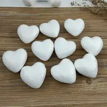 Пенополистирол шарик пенополистирол белый ремесло в форме сердца для DIY рождественские подарки украшения для вечерние