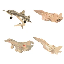 3d rompecabezas de madera juguetes de aviones avión helicóptero modelo juguetes educativos Juegos para niños juguetes educativos para adultos