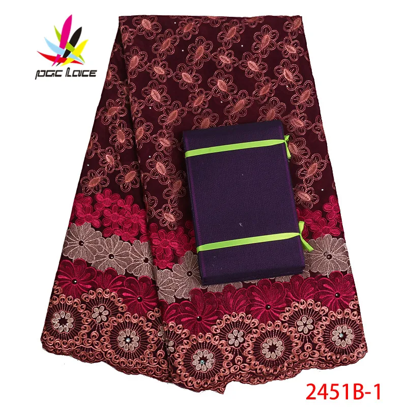 

African French Dry Cotton Lace Fabric For Wedding Dress 2019 High Quality Lace Swiss Voile Lace Nigerian Lace Fabrics AMY2451B-1